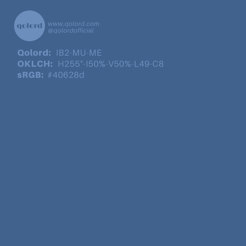 Medium Muted Blue | IB2-MU-ME