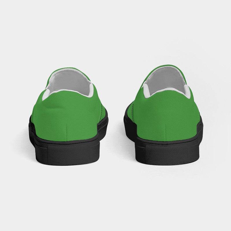 Irish Green Men's Slip-On Canvas Sneakers (GL1-CL-DE) - Back