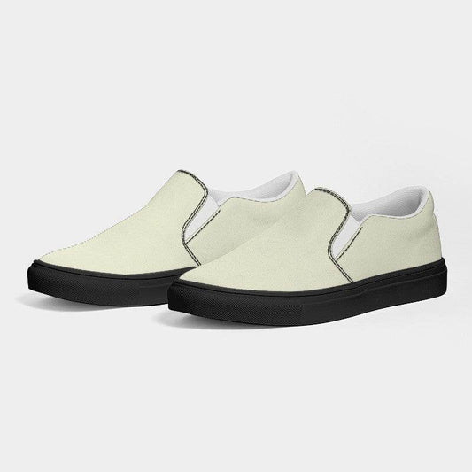 Ivory Women's Slip-On Canvas Sneakers (LY2-NE-LI) - Side 3