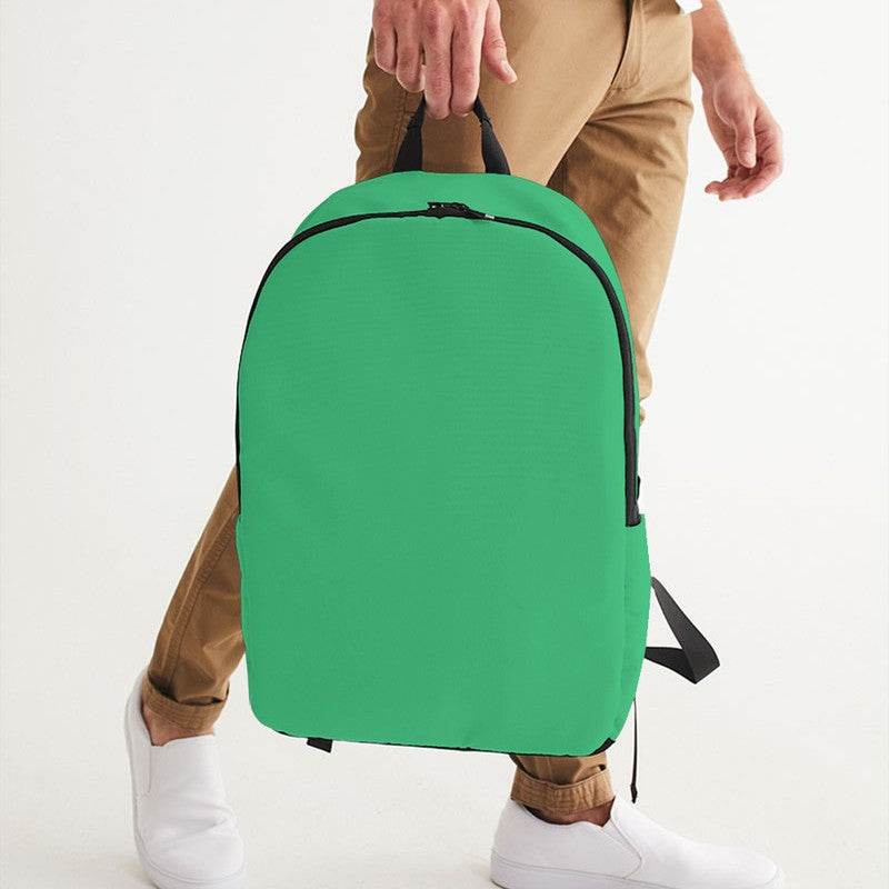 Jade Waterproof Backpack (BGG3-BR-ME) - Man Holding CloseUp