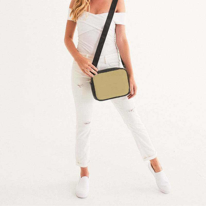 Khaki Crossbody Bag (Y-MU-LG) - Woman Front