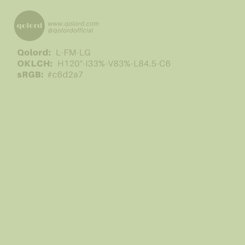 Lightened Fully-Muted Lime | L-FM-LG