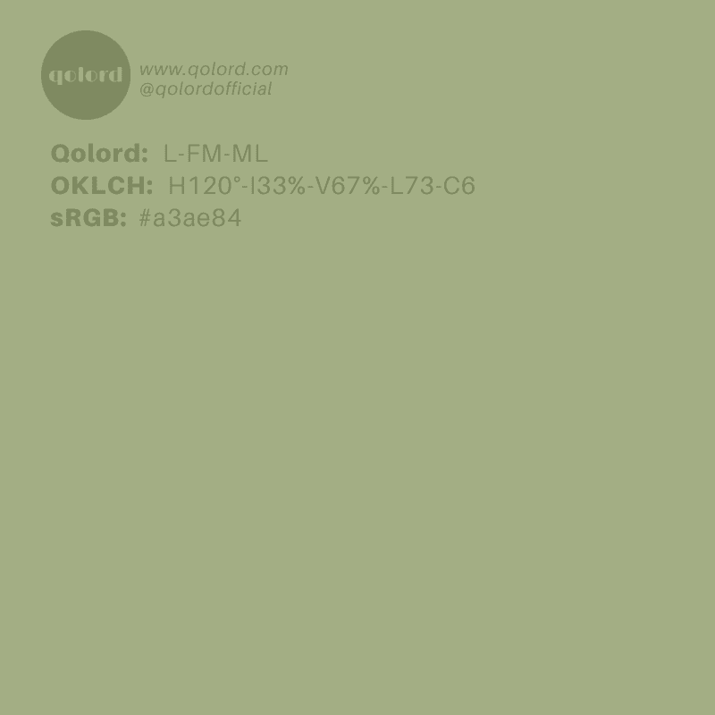 Medium-Light Fully-Muted Lime | L-FM-ML