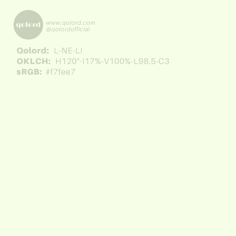Light Neutral Lime | L-NE-LI