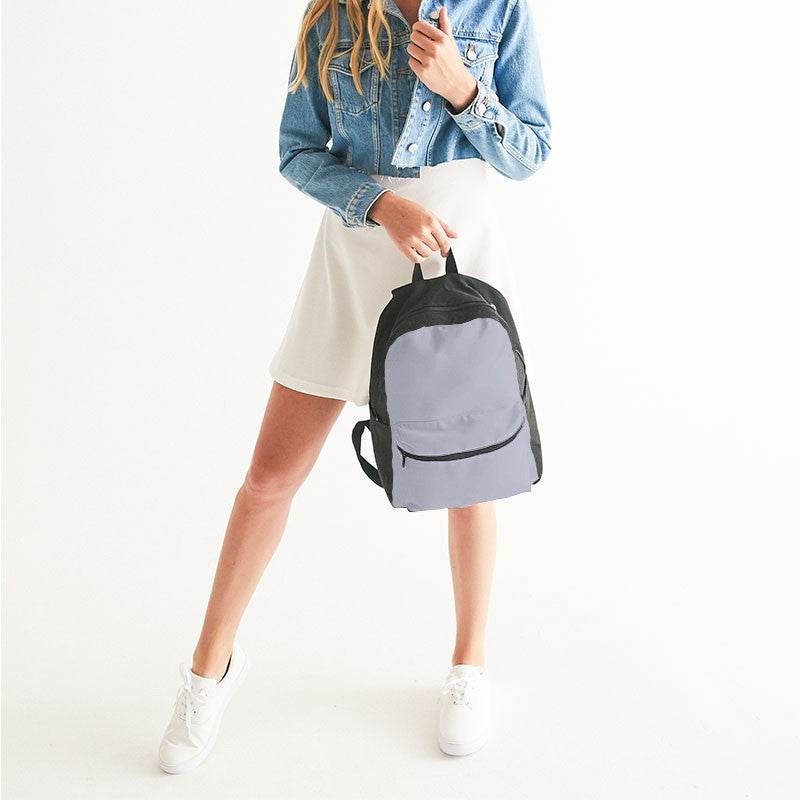 Lavender Gray Canvas Backpack (PUI2-NE-LG) - Woman