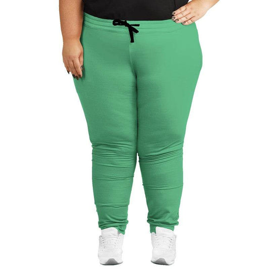 Light Clear Green Joggers PLUS (BGG3-CL-LI) - Woman Front PLUS