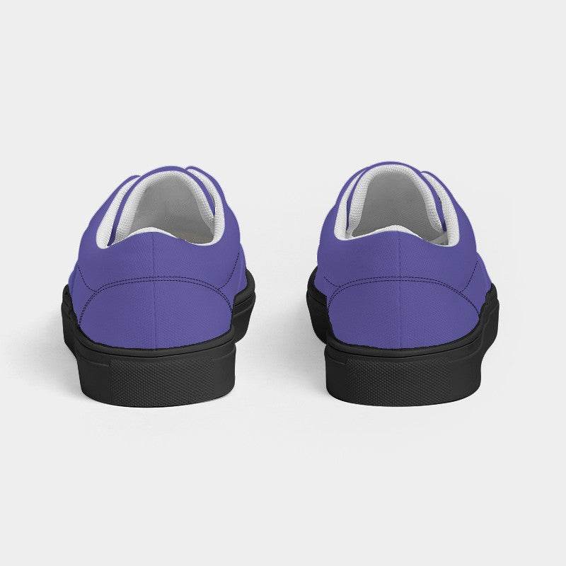 Light Clear Indigo Women's Canvas Sneakers (PUI2-CL-LI) - Back