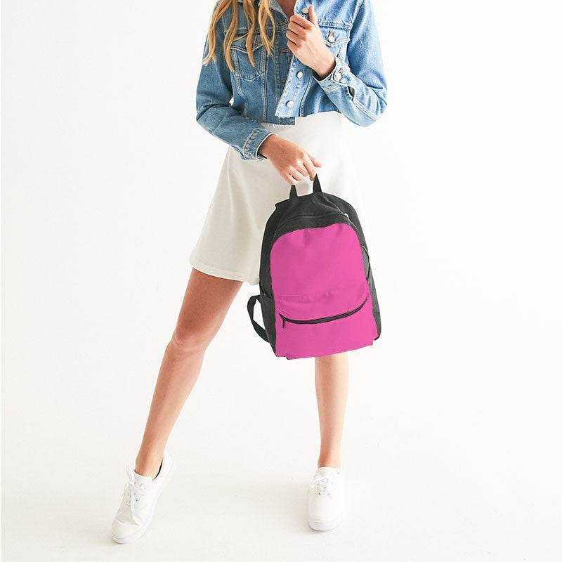 Light Clear Pink Canvas Backpack (PIM1-CL-LI) - Woman