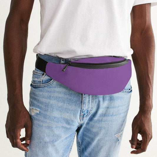 Light Clear Purple Belt Bag (MPU2-CL-LI) - Man Front CloseUp