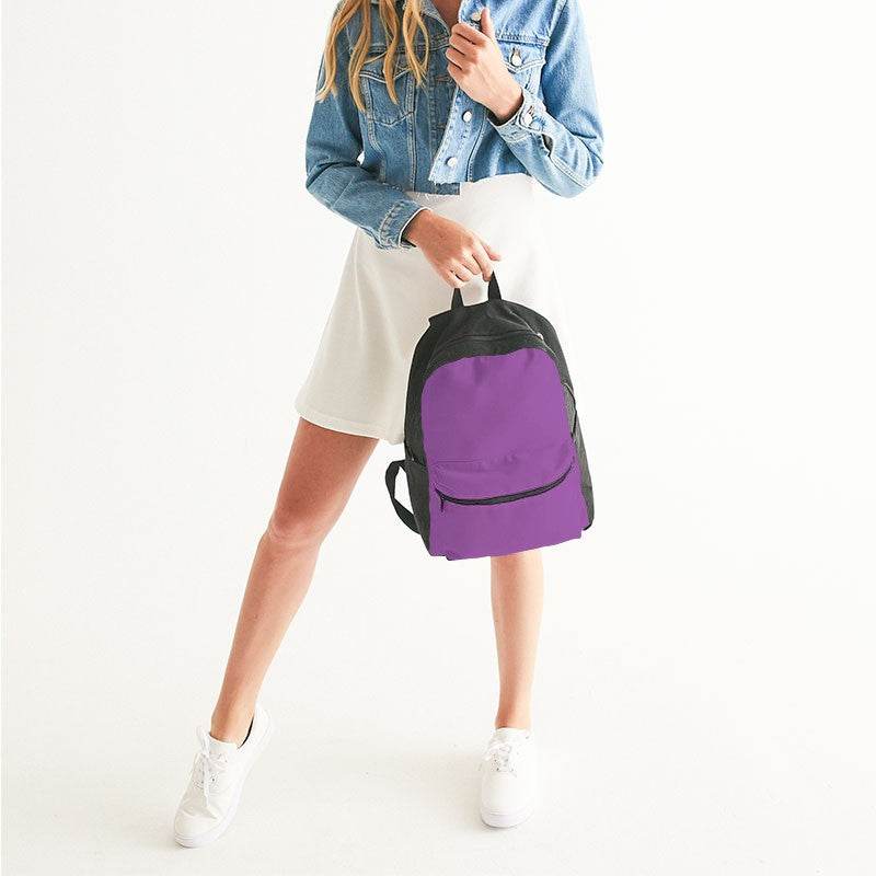 Light Clear Purple Canvas Backpack (MPU1-CL-LI) - Woman