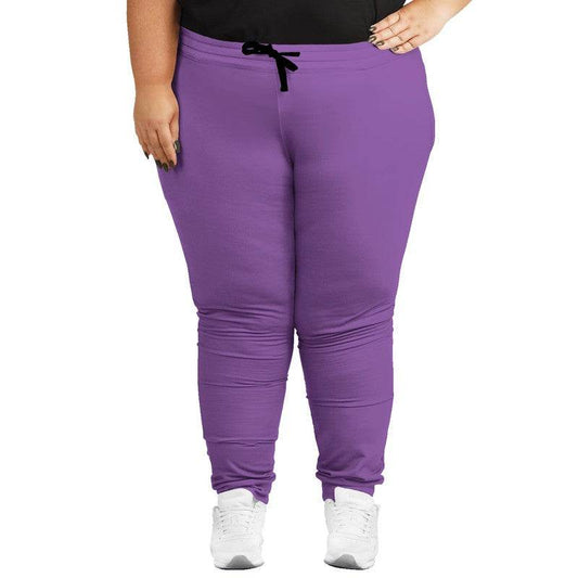 Light Clear Purple Joggers PLUS (MPU2-CL-LI) - Woman Front PLUS
