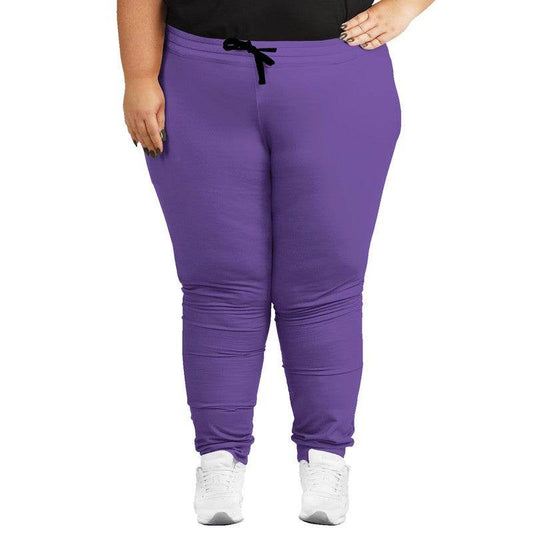 Light Clear Purple Joggers PLUS (PU-CL-LI) - Woman Front PLUS