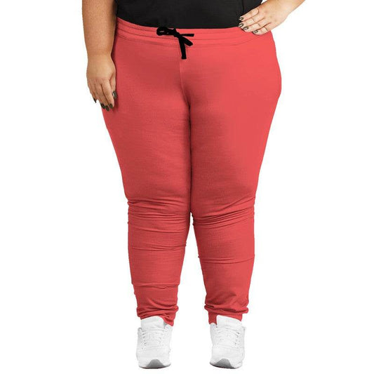 Light Clear Red Joggers PLUS (RPI1-CL-LI) - Woman Front PLUS