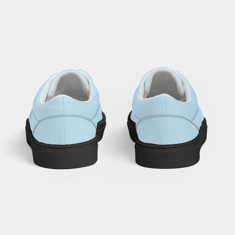 Light Fully-Muted Cyan Men's Canvas Sneakers (BC2-FM-LI) - Back