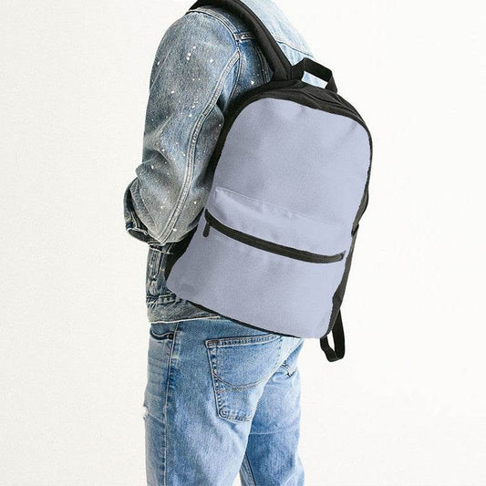Light Fully-Muted Indigo Canvas Backpack (I-FM-LI) - Man Back CloseUp