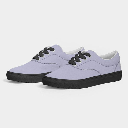 Light Fully-Muted Indigo Men's Canvas Sneakers (PUI2-FM-LI) - Side 3