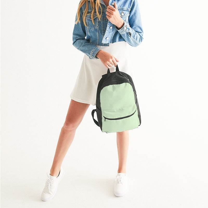 Light Fully-Muted Lime Canvas Backpack (GL2-FM-LI) - Woman