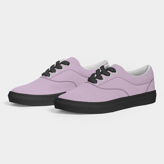 Light Fully-Muted Magenta Women's Canvas Sneakers (M-FM-LI) - Side 3