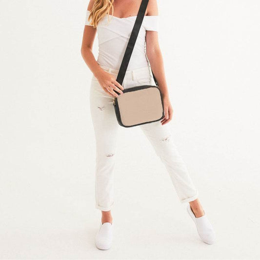 Light Fully-Muted Orange Crossbody Bag (O-FM-LI) - Woman Front