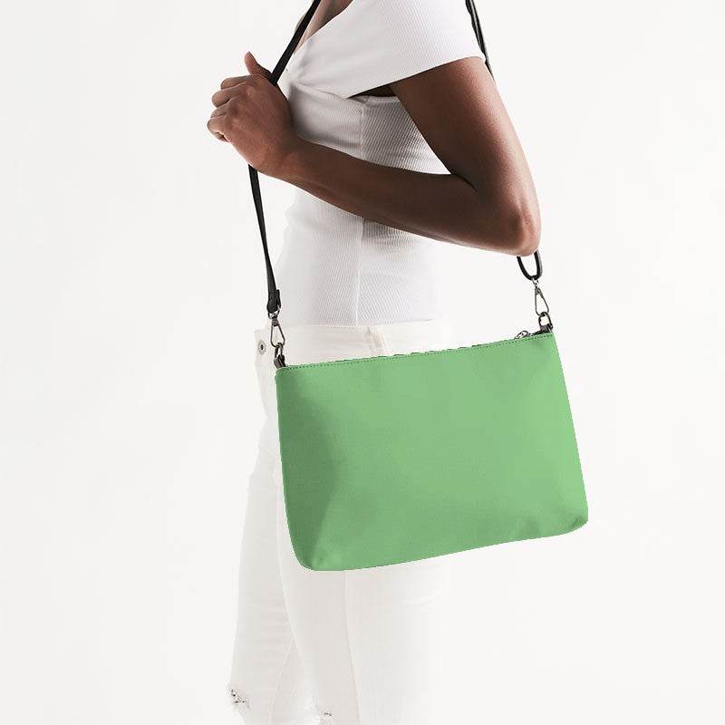 Light Green Zip Pouch (GL1-ME-LI) - Side CloseUp