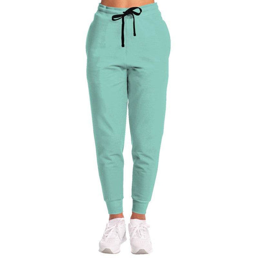 Light Medium Blue-Green Joggers (BG-ME-LI) - Woman Front