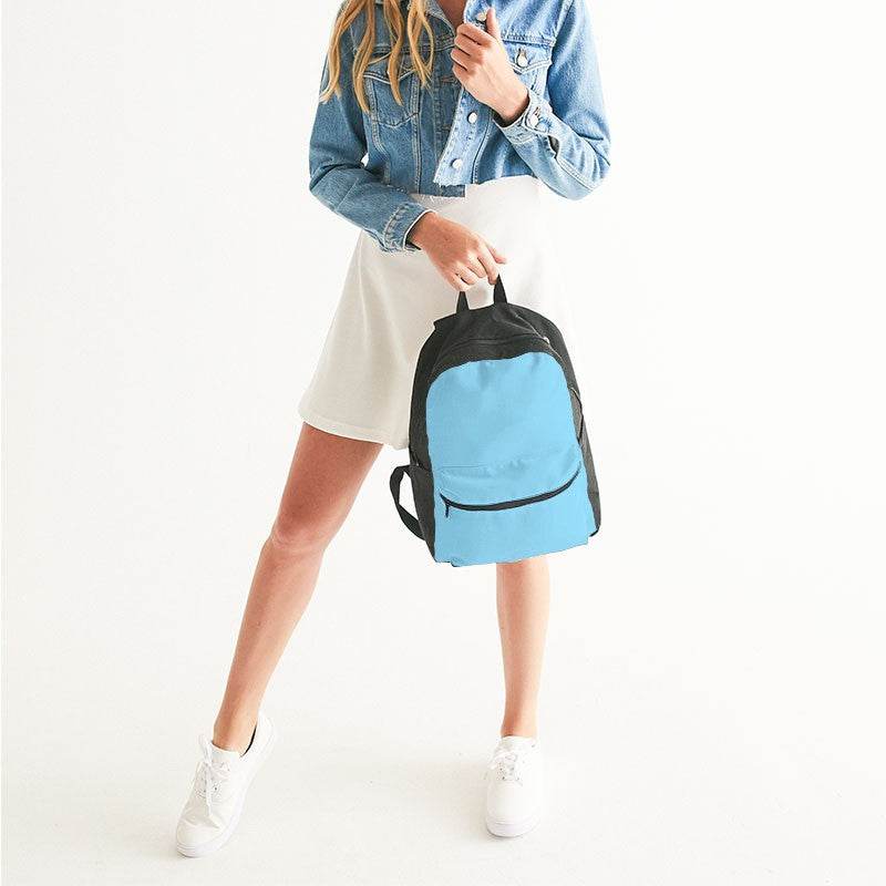 Light Medium Cyan Canvas Backpack (BC2-ME-LI) - Woman