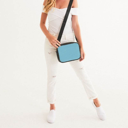 Light Medium Cyan Crossbody Bag (BC3-ME-LI) - Woman Front