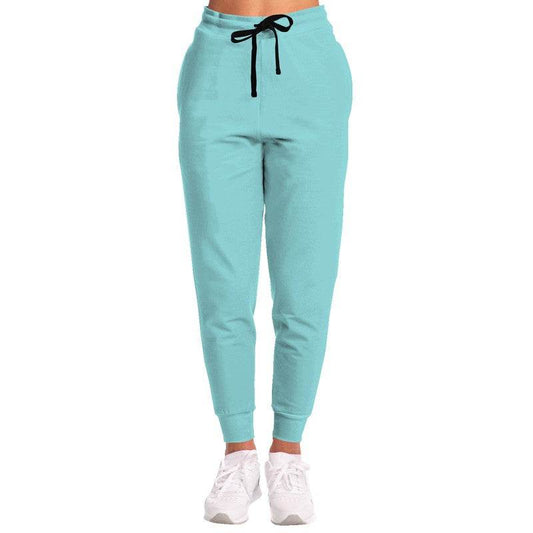 Light Medium Cyan Joggers (CBG1-ME-LI) - Woman Front