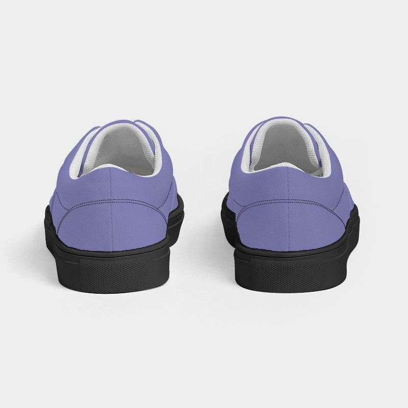 Light Medium Indigo Women's Canvas Sneakers (PUI2-ME-LI) - Back