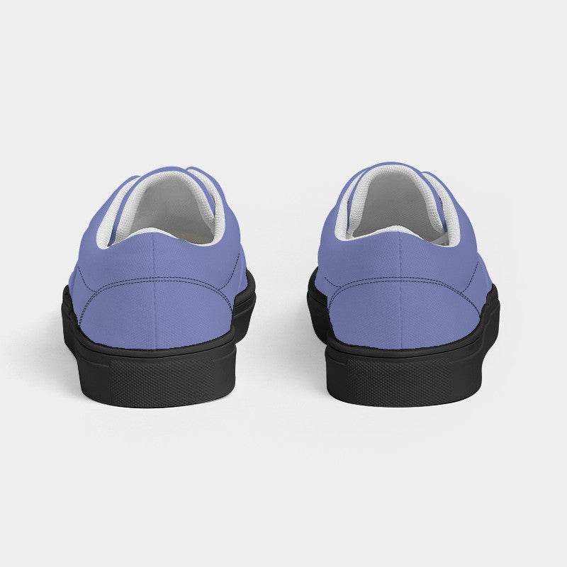 Light Medium Indigo Women's Canvas Sneakers (PUI3-ME-LI) - Back