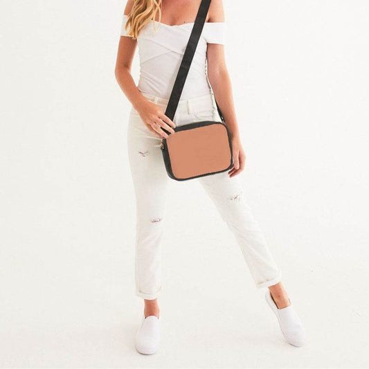 Light Medium Orange Crossbody Bag (OR2-ME-LI) - Woman Front