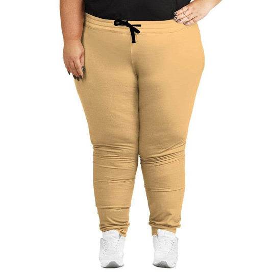 Light Medium Orange Joggers PLUS (YO2-ME-LI) - Woman Front PLUS