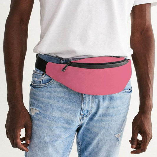 Light Medium Pink Belt Bag (RPI3-ME-LI) - Man Front CloseUp