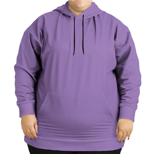 Light Medium Purple Hoodie PLUS (MPU3-ME-LI) - Woman Front PLUS