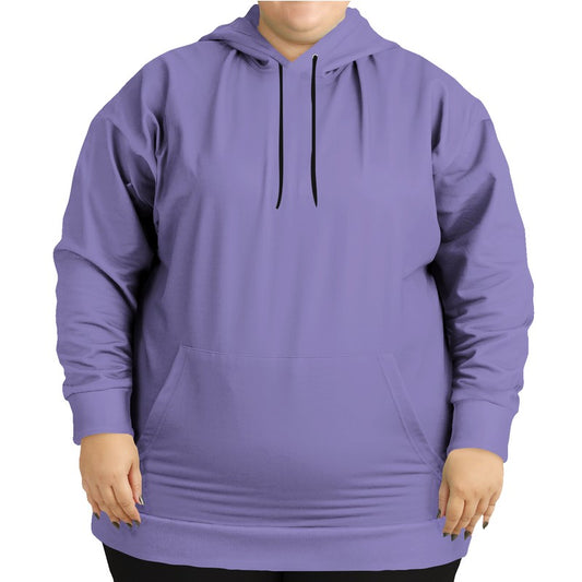 Light Medium Purple Hoodie PLUS (PUI1-ME-LI) - Woman Front PLUS