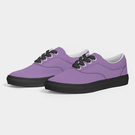 Light Medium Purple Women's Canvas Sneakers (MPU2-ME-LI) - Side 3