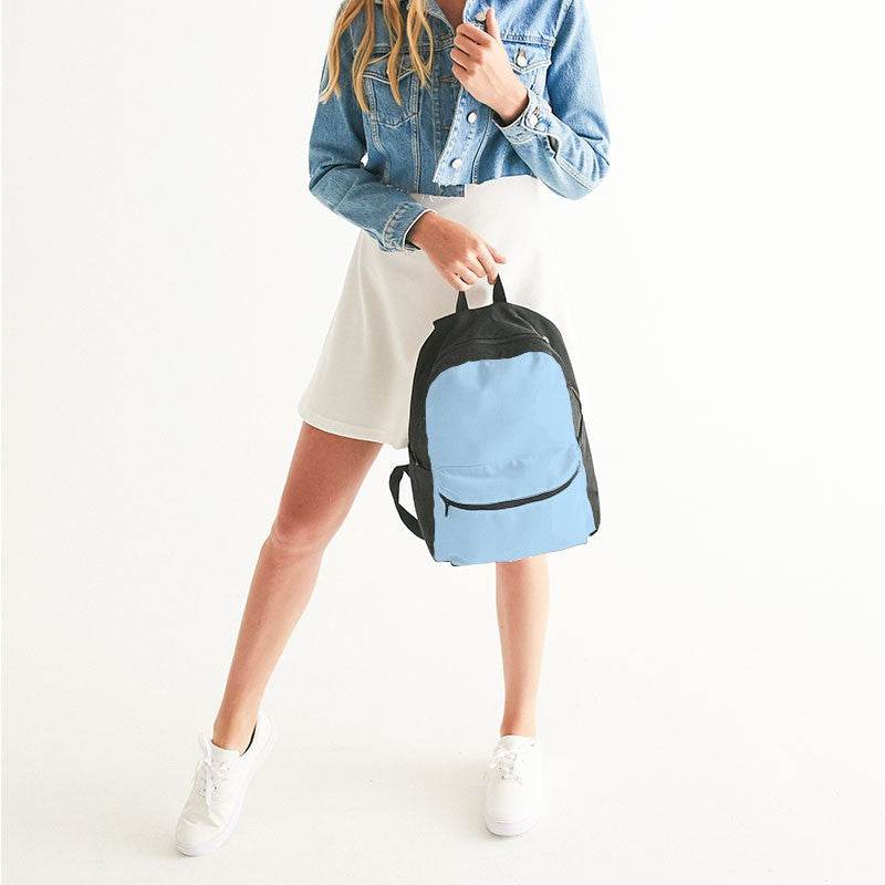 Light Muted Blue Canvas Backpack (B-MU-LI) - Woman
