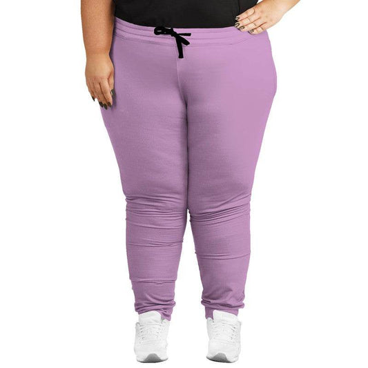 Light Muted Magenta Joggers PLUS (M-MU-LI) - Woman Front PLUS