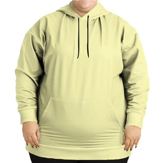 Light Muted Yellow Hoodie PLUS (LY2-MU-LI) - Woman Front PLUS