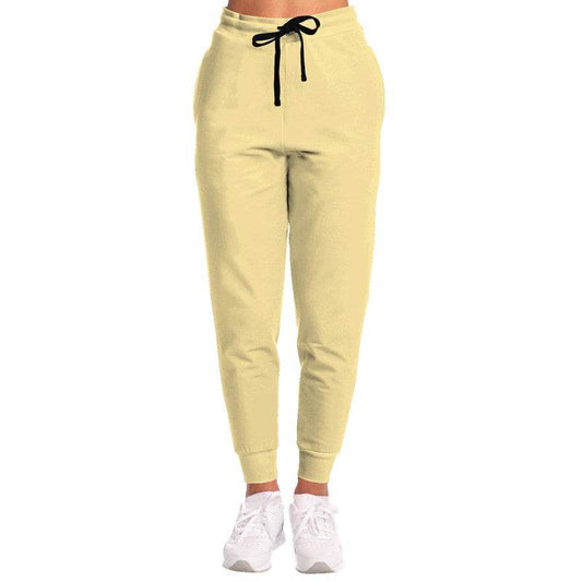 Light Muted Yellow Joggers (Y-MU-LI) - Woman Front