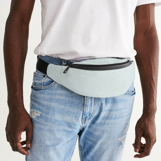 Light Neutral Blue-Green Belt Bag (CBG2-NE-LI) - Man Front CloseUp