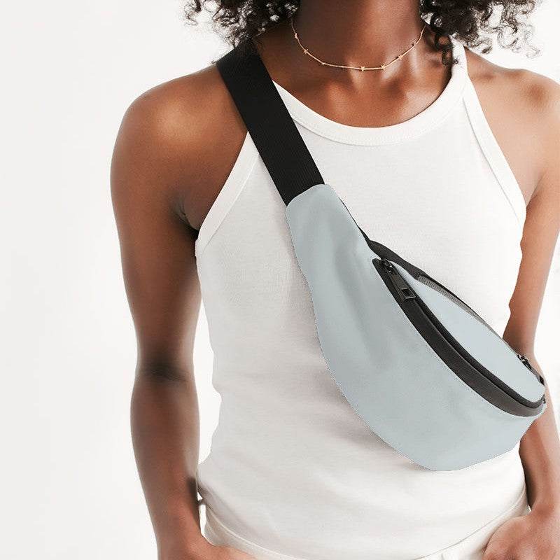 Light Neutral Cyan Belt Bag (C-NE-LI) - Woman Front CloseUp