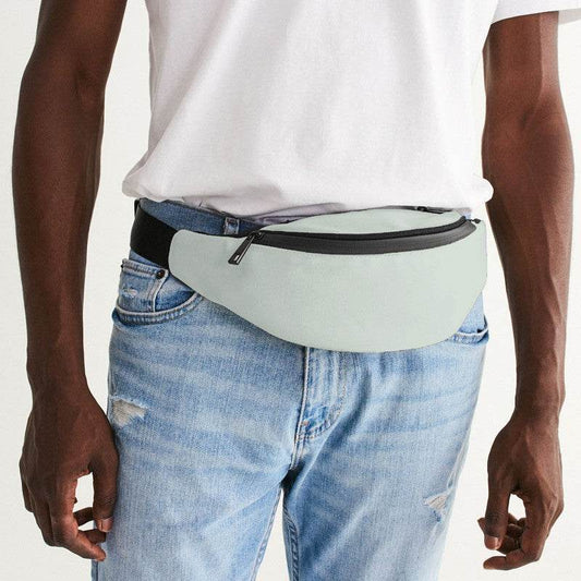 Light Neutral Green Belt Bag (G-NE-LI) - Man Front CloseUp
