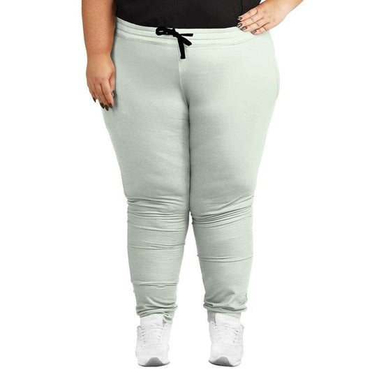 Light Neutral Lime Joggers PLUS (GL2-NE-LI) - Woman Front PLUS