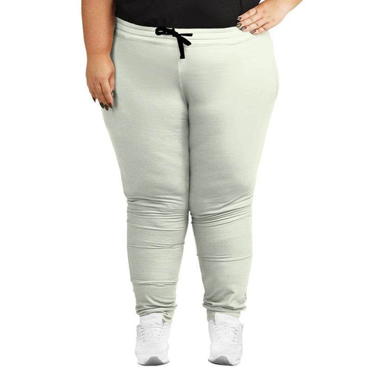 Light Neutral Lime Joggers PLUS (L-NE-LI) - Woman Front PLUS