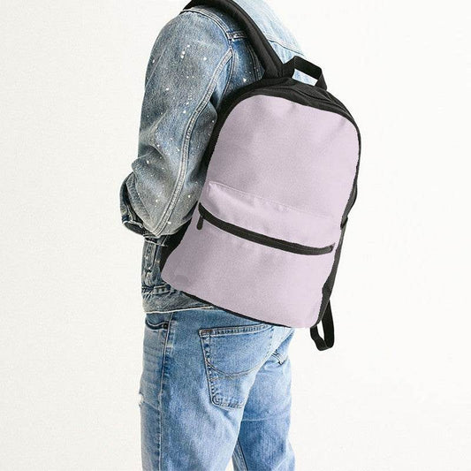 Light Neutral Magenta Canvas Backpack (M-NE-LI) - Man Back CloseUp