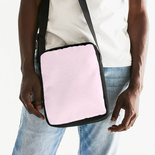 Light Neutral Magenta Messenger Pouch (PIM2-NE-LI) - Man Front CloseUp