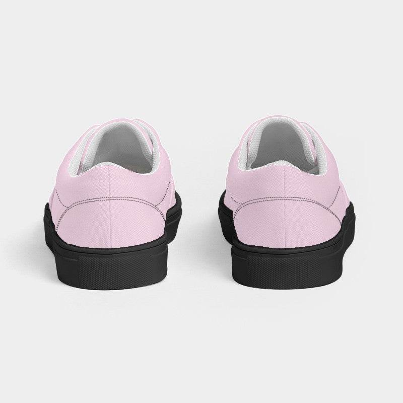 Light Neutral Magenta Women's Canvas Sneakers (PIM2-NE-LI) - Back
