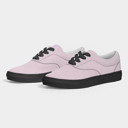 Light Neutral Magenta Women's Canvas Sneakers (PIM2-NE-LI) - Side 3