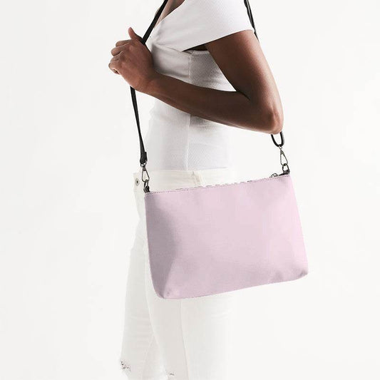 Light Neutral Magenta Zip Pouch (PIM2-NE-LI) - Side CloseUp